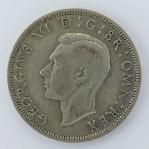 1/2 Crown 1943, Ag,
