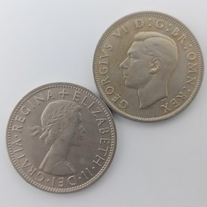 1/2 Crown 1948, 1962, 2 ks
