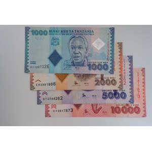 10000, 5000 (1/1), 2000, 1000 Shillings, 4 ks