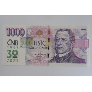 1000 Kč 2008, R10, s přítiskem 2023,