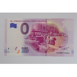0 € 2018 50. výročie odporu proti okupácii,