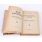 MĄCZYŃSKI Czesław - Boje lwowskie. Část 1-2. Varšava 1921 [autorovo věnování Janu Poratyńskému] / Kříž obrany Lvova].