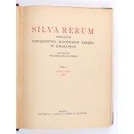 SILVA RERUM Monthly magazine of the Society of Book Lovers in Cracow. Editor. Dr. Władysław Kluger. 1925-1939