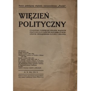 Więzień polityczny. Nr. 1. Maj 1914. Numer poświęcony więzieniu warszawskiemu Pawiak