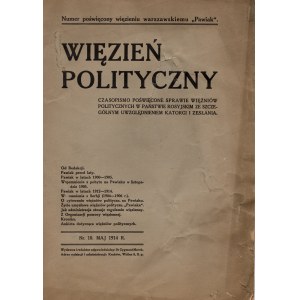 Politický vězeň. Č. 1. květen 1914. číslo věnované varšavskému vězení Pawiak.