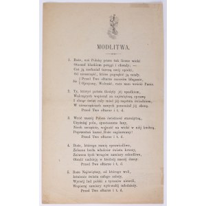 Boże coś Polskę, Chorał, Do Boga. Druk ulotny. Lwów, b. d. wyd. [1848?]. Drukiem i nakładem I. Związkowej Drukarni we Lwowie.