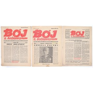 Der Kampf gegen den Bolschewismus. Monatszeitschrift, die sich mit dem Kampf gegen den Kommunismus befasst. Jahrgang I. Nr. 1-3. September-Dezember 1936.