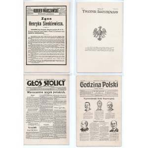 [Der Weg zur Unabhängigkeit in der polnischen Presse - eine Sammlung von 16 Postkarten].