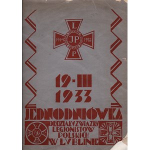 Jednodniówka oddziału Zwiążku Legjonistów Polskich w Lublinie. 19 III 1933.