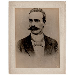 [PIŁSUDSKI Józef] Photocopy of an 1899 photograph of Józef Piłsudski.