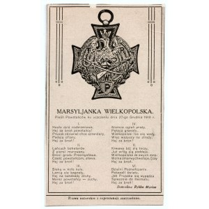 [Pocztówka] Marsylianka Wielkopolska. Pieśń Powstańców ku uczczeniu dnia 27-go Grudnia 1918r. [Powstanie wielkopolskie]