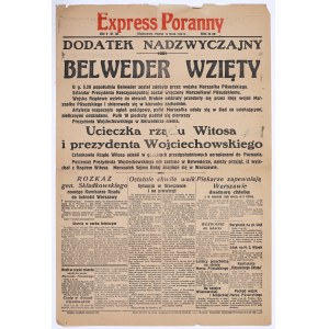Ranní expres. Ročník V, č. 133. 14. května 1926 Varšava. Mimořádná příloha.