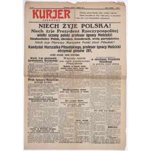 Červený kurýr. 1. června 1926. Varšava. První mimořádné vydání.