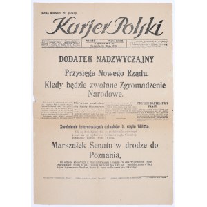 Kurjer Polski. No. 133 Year XXIX. May 16, 1926 Warsaw. Extraordinary Supplement.