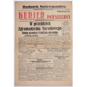 Kurjer Powszechny. May 30, 1926 Warsaw. Extraordinary Supplement.