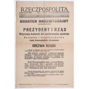 Rzeczpospolita. Außerordentliche Beilage. 12. Mai 1926 Jahr VII.