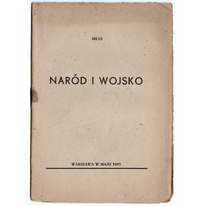 KOZICKI Stanisław [pseud. MILES] - Naród i wojsko. Warschau 1943