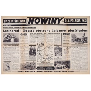 Novinky. Nástěnné noviny pro polský venkov. Září 1941/I. Číslo 28.