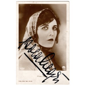 NEGRI Pola (1897-1987) - Autographed post card