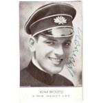 Pre-war cinema stars in Poland - a collection of 9 cards with autographs (including Adolf Dymsza, Witold Conti, Adam Brodzisz).