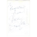 Foreign stars of cinema and stage - a collection of 32 cards with autographs (including Grace Kelly, Fred Astaire).
