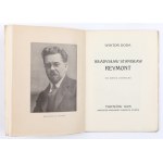 DODA Wiktor - Władysław Stanisław Reymont. Sylwetka literacka. Tarnów 1925 [venovanie autora].