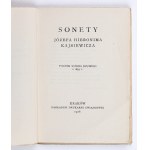 KAJSIEWICZ Hieronim Józef - Sonety. Reprint z parížskeho vydania z roku 1833. Krakov, 1926.