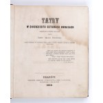 STĘCZYŃSKI Bogusz Zygmunt - Tatry w dwudziestu czterech obrazach. Kraków 1860.