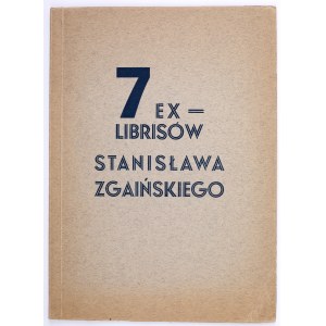 7 Exlibris von Stanislaw Zgainski. Warschau 1949.