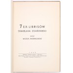 7 Exlibris von Stanislaw Zgainski. Warschau 1949.