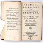 [BATOWSKI Jan, Podskarbi Koronny, exlibris] Recueil des lettres de Madame la Marquise de Sevigne. Paris 1775
