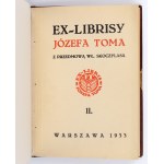 TOM Józef - Ex-librises of Józef Tom. With a foreword by Władysław Skoczylas. [Part 2]. Warsaw 1933. the Society of Exlibris Lovers [bound by Marek Bauer Warsaw].