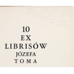 TOM Jozef - 10 Ex Librises by Jozef Tom With a Foreword by Dr Mieczyslaw Sterling. [Část] III. Varšava 1938 [věnování Jozefa Toma Marii Grońské].