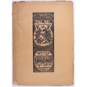 WISZNIEWSKI Kazimierz - Visit tickets in woodcut. Szamotuły 1946