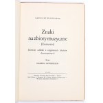 WISZNIEWSKI Kazimierz - Znaki na zbiory muzyczne (Ex musicis). Dziewięć odbitek z oryginalnych klocków drzeworytowych. Wstęp Olgierda Nawłockiego. Kraków, 1949.