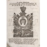 [Pojednání o psaní dopisů 1743] WYSOCKI Samuel [od svatého Floriána] - Tractatus De Formandis Epistolis. Krakov 1743