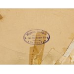[Warschau] Sammlung von 8 Kugelmasken, Anfang 20. Jh. [Briefmarken: Magasin Francais a Varsovie. 8. rue du Comte Berg].