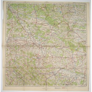 [Drohobych] Mapa generálneho štábu. Na úradné použitie. Vypracované [...] s použitím kartografických materiálov do roku 1943. 1953