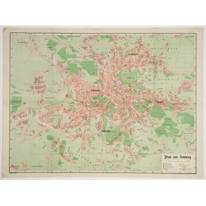 [Lvov] Plan von Lemberg. [n.d. publ.] Plan of Lvov from the period of German occupation.