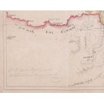 [KRYMSKÁ VOJNA / WISZNIEWSKI Michał] Azovské more / Čerkasy / Gruzínsko. Rukopisná mapa z druhej polovice 19. storočia.