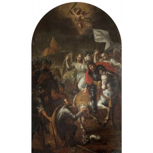 Künstler unbestimmt (Schlesien, 1. Viertel des 18. Jahrhunderts), Wundersame Niederlage des Herzogs Radzislaw durch den Heiligen Wenzel