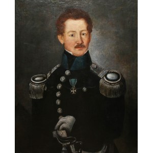 Artist unspecified (period of the Kingdom of Poland, years 1815-1830), Portrait of an officer