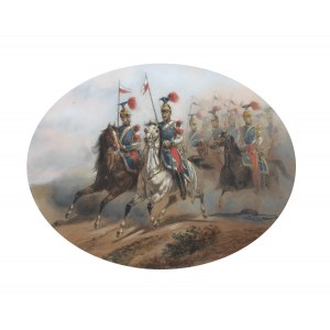 Alphonse Antoine Aillaud (1822 - 1869), polnische Truppen in der Armee von Napoleon III, 1858.