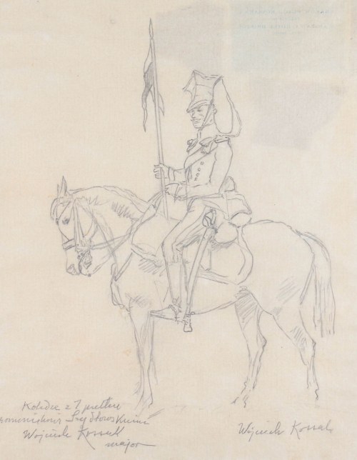 Wojciech Kossak (1856 Paryż - 1942 Kraków), Ułan na koniu
