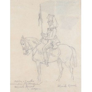 Wojciech Kossak (1856 Paríž - 1942 Krakov), jazdec na koni