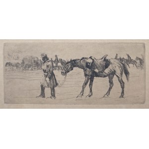 Oswald Roux (1880-1961), Krankes Pferd (Sick Horse), circa 1920.