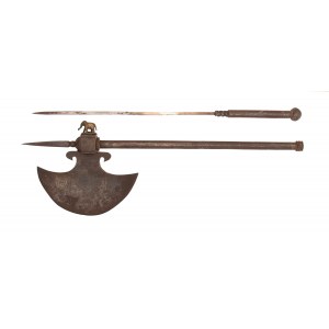 Ceremonial axe, Oriental, 19th century.