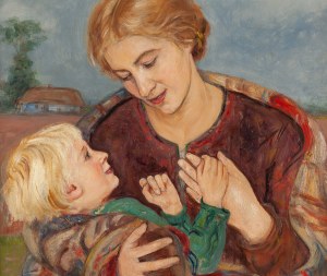 Wlastimil Hofman (1881 Prague - 1970 Szklarska Poreba), Motherhood, 1936