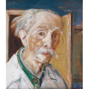 Wlastimil Hofman (1881 Praga - 1970 Szklarska Poręba), Autoportret, 1961