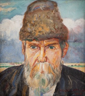 Wlastimil Hofman (1881 Praga - 1970 Szklarska Poręba), Portret starca, 1923